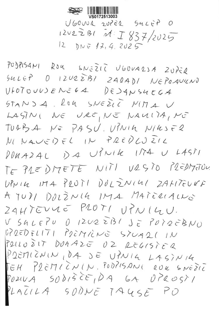 rok-snezic, davcni-utajevalec