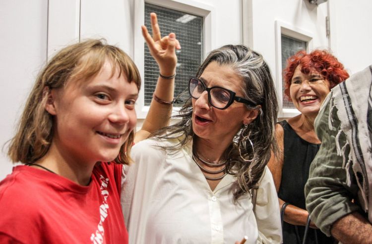 globalna-flotilja-sumud, greta thunberg, francesca albanese