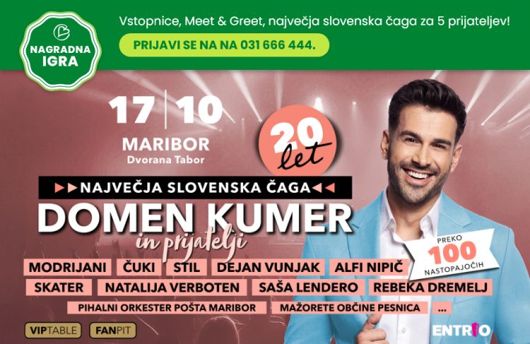 Domen Kumer vabi na največjo slovensko čago!