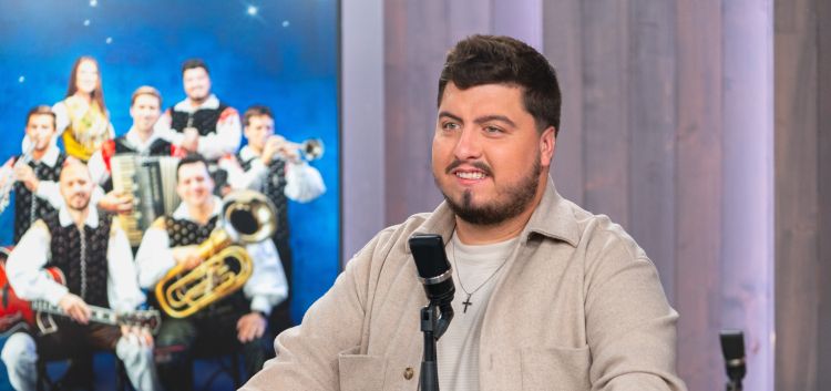 Luka Sešek na obisku na Veseljaku.