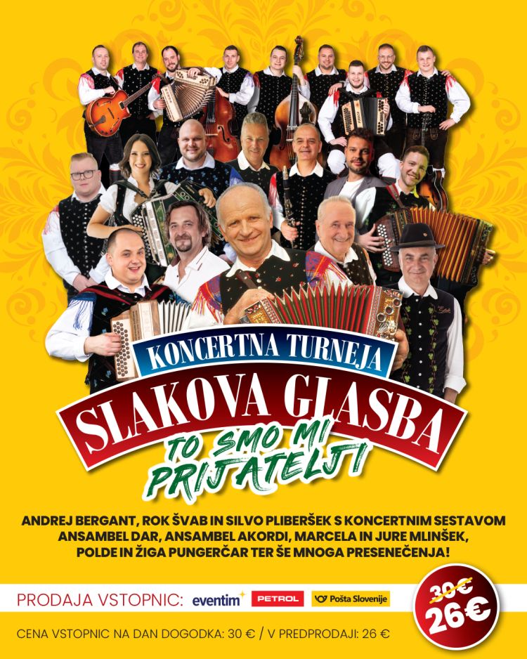 Koncertna turneja Slakova glasba.