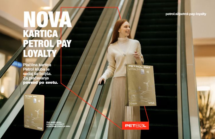 Poenostavite svoje plačevanje s plačilno kartico Petrol Pay Loyalty