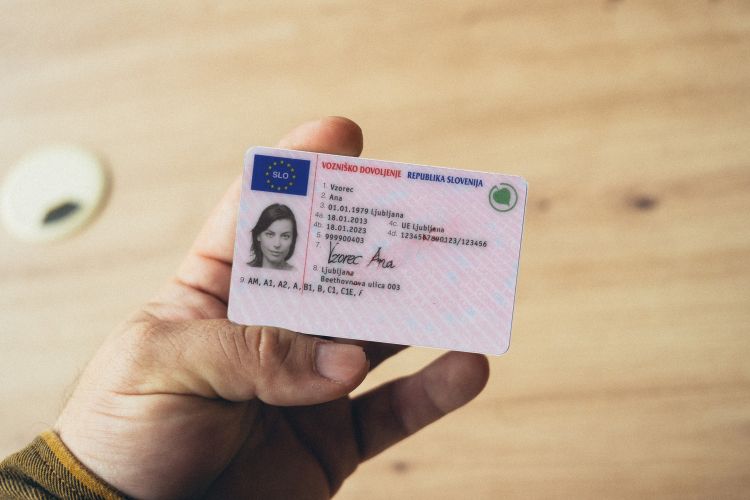 simbolična, kartica, vozniško-dovoljenje, vozniška