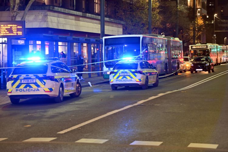 Ljubljana, Bavarski dvor, napad, LPP, nož