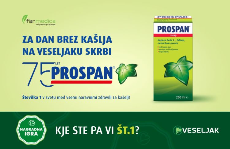 Prospan je številka 1 v svetu med vsemi naravnimi zdravilih za kašelj.