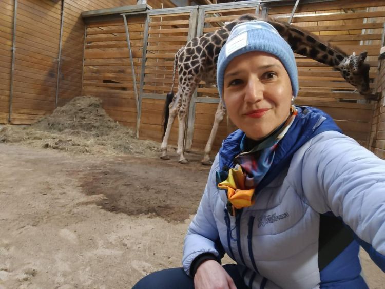 Tina Bregant je navdušena nad žirafami - nad njihovim vzorcem in njihovimi nevroni.