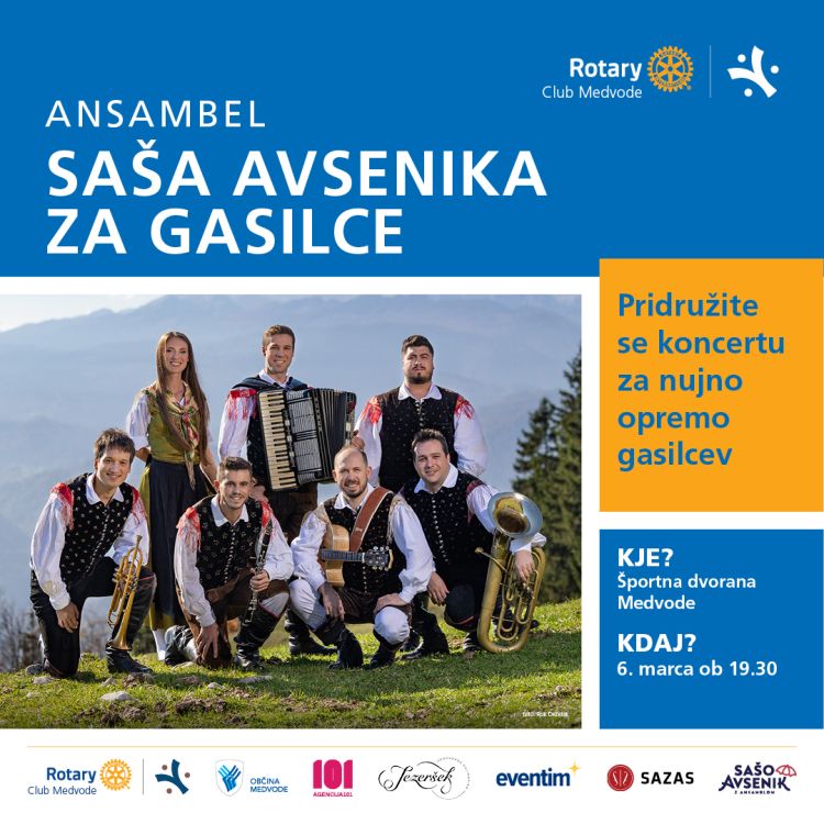 Ansambel Saša Avsenika igra za gasilce.