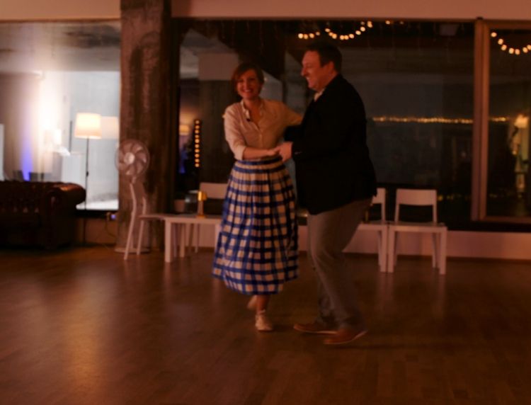 Ministrica se na plesišču še vedno dobro znajde.