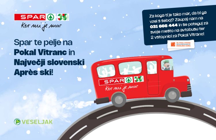 Za koga ti je mar? Zaupaj nam se s Sparom odpelji v Kranjsko Goro!