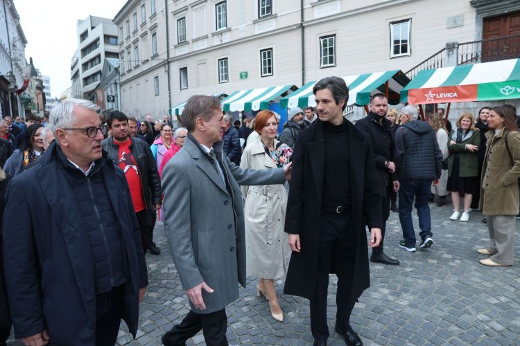 matjaz-han, robert-golob, asta-vrecko, sprehod-koalicije