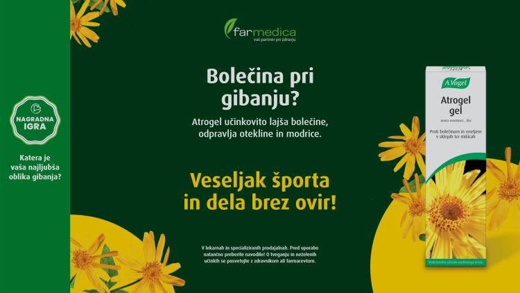 Atrogel – naravna pomoč iz sveže arnike.