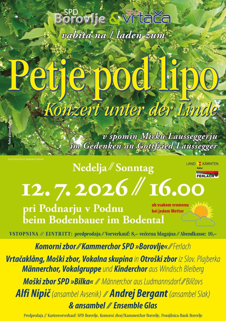 Petje pod lipo 2026.