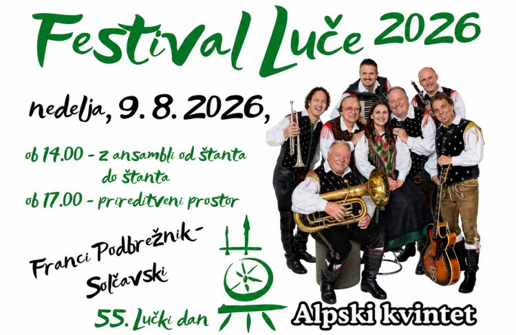 Za veliki glasbeni vrhunec večera bo poskrbel legendarni Alpski kvintet.