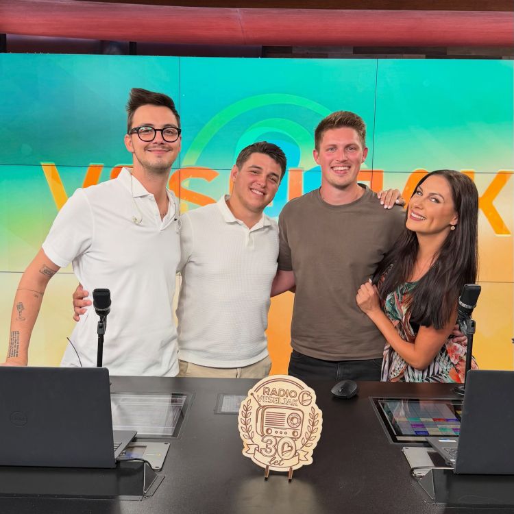 Andraž Štemberger in Nejc Frank iz ansambla Direkt sta obiskala Ajdo Mlakar in Lovra Prešička v Židanem popoldnevu na Veseljaku.