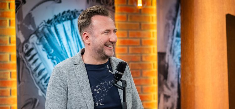 Robert Goter na obisku na Veseljaku.