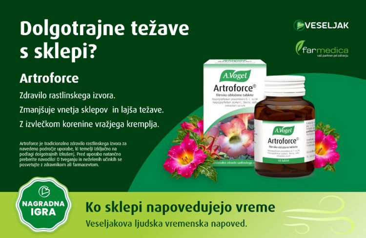 A. Vogel Artroforce je tradicionalno zdravilo rastlinskega izvora za lajšanje blagih bolečin v sklepih in mišicah.