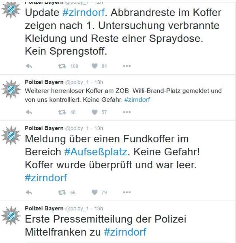 Foto: Twitter - Polizei Bayern