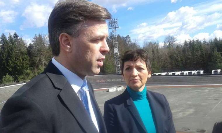 župan in ministrica (Foto: Radio Krka)