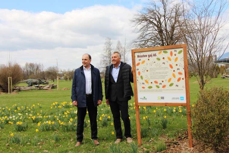 Gabrijel Škof (levo) in Aleš Ocepek _ Foto Arboretum VP