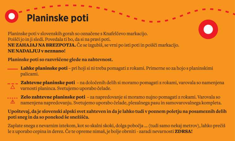Varneje v gore-planinske poti