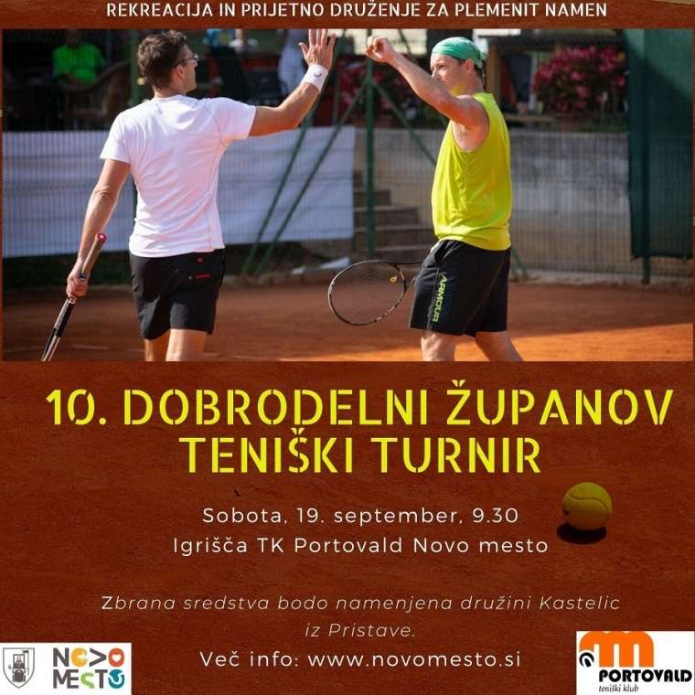 10. Dobrodelni županov teniški turnir
