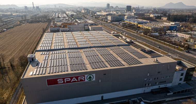 S sončno elektrarno bodo v Sparu zagotovili približno 16 odstotkov
