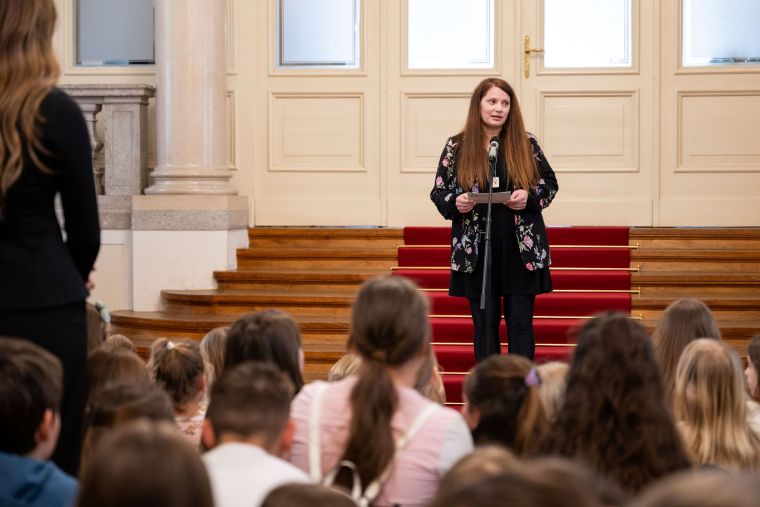 Barbara Hlebec, pomočnica ravnatelja v OŠ Loka Črnomelj in predstavnica pedagogov pri projektu