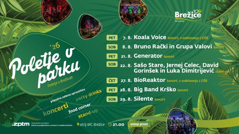 brezice, poletje, turisti