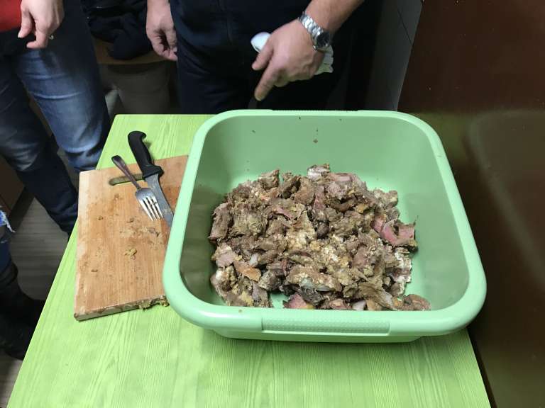 brezdomci, kuhinja, kosilo, sestavine