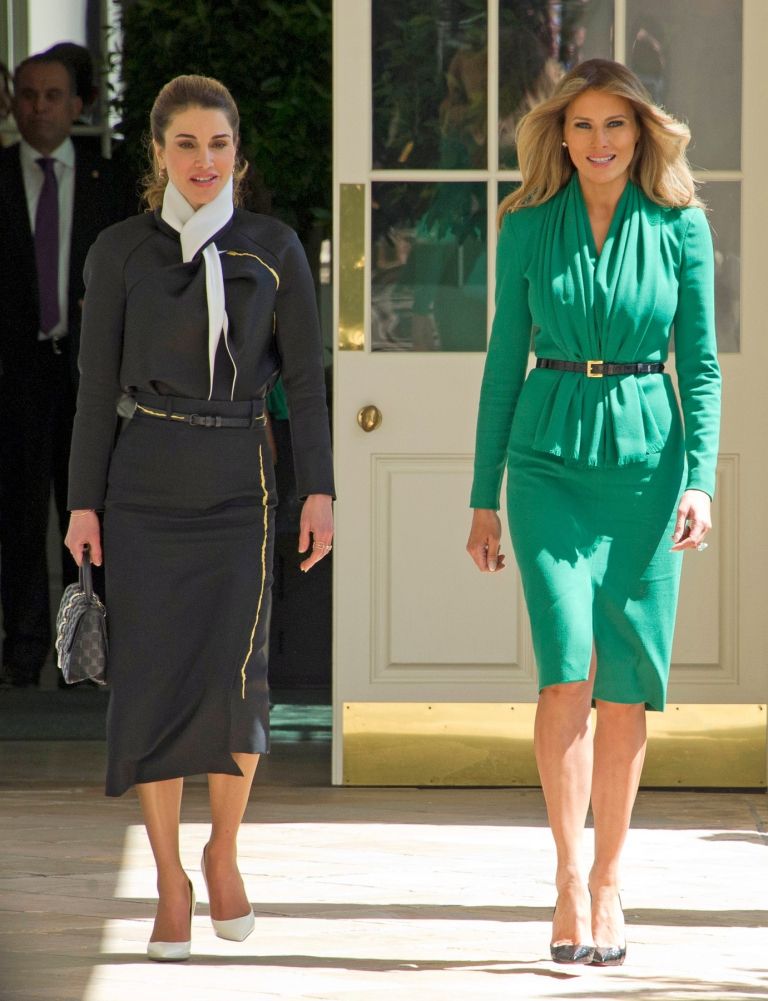 kraljica reina, melania trump