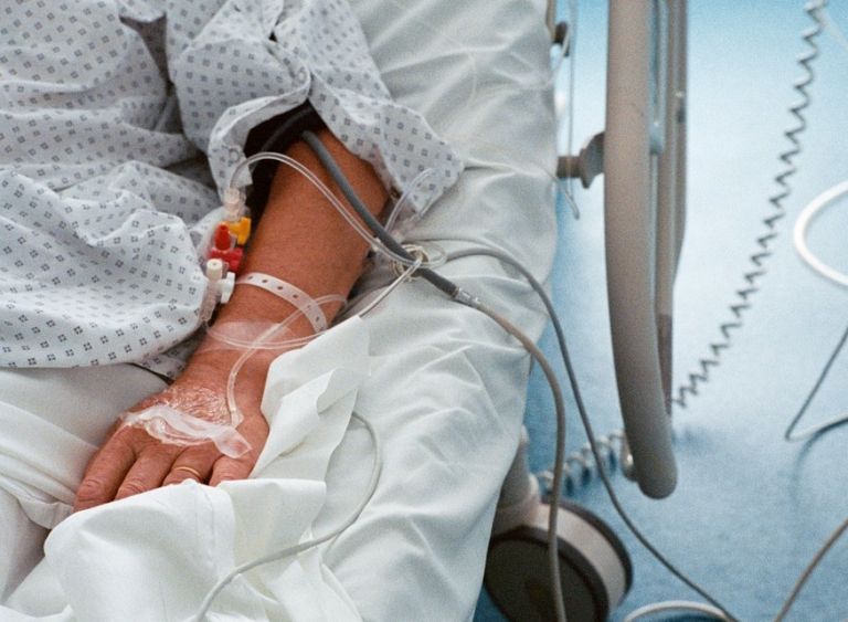 bolnišnica, bolnik, infuzija