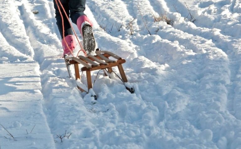 sankanje, sani, sneg