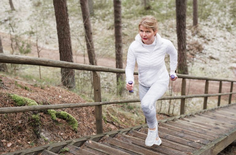 hiit trening, stopnice