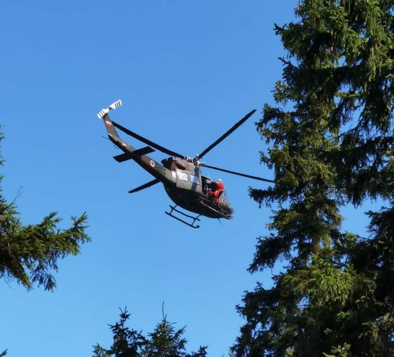 gorsko reševanje, helikopter