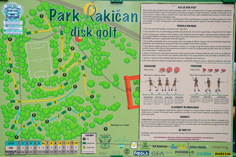 disk-golf, dvorec-rakičan, park-rakičan, otvoritev