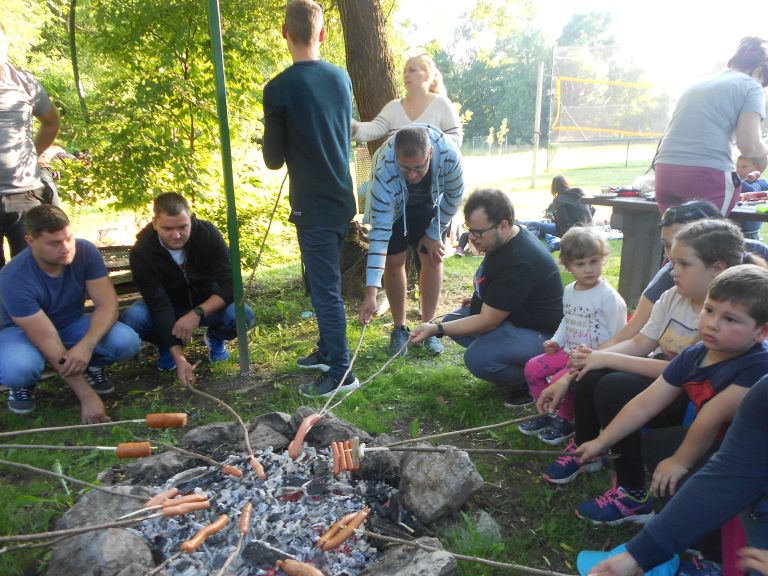 Piknik otrok in staršev iz vrtca Turnišče in vrtca Stonoga iz Novog Sela Rok na Hrvaškem