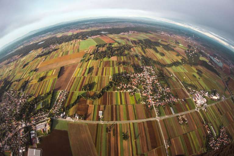 pomurje, baloni, ptičja-perspektiva