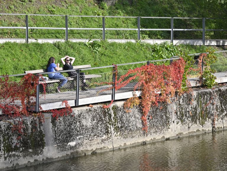 ljubljanica, oktober, jesen, ljudje, sonce.JPG