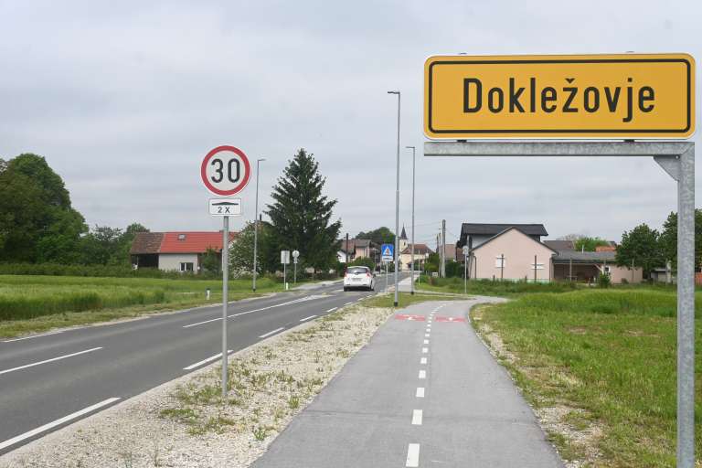 dokležovje, ležeči-policaji, umirjanje-prometa, ovira