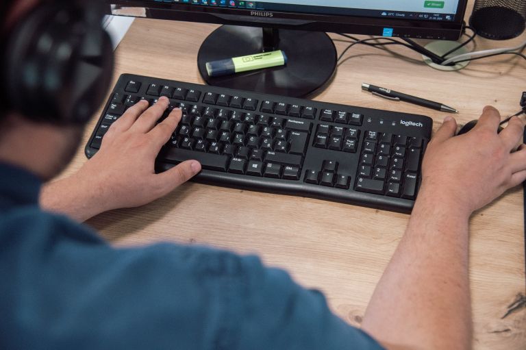 simbolična, tipkovnica, pisarna, tipkanje, pisarniško-delo, administrativno-delo