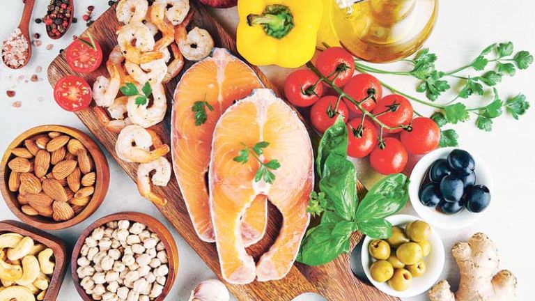 vitamin-D-balanced-nutrition-concept-clean-eating-flexitarian-mediterranean-diet-top-view-flat-nu...