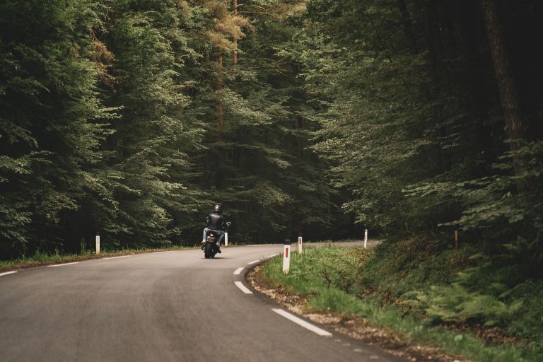simbolična, motoristi, motor, cesta, motorno-kolo, promet