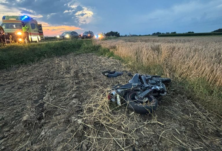 motorist, prometna-nesreča, križevci-pri-ljutomeru