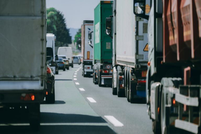 avtocesta, tovornjak, tovornjaki, promet