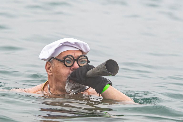 dahavski-pingvini, kamesnica, novoletno-kopanje