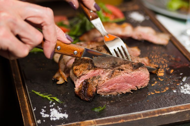 meso, steak, zrezek