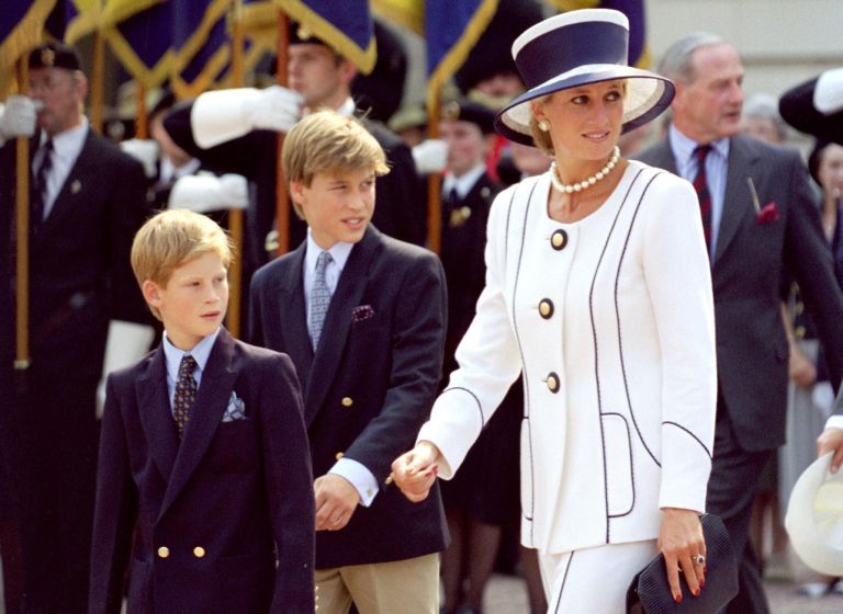 Princ Harry, princ William in princesa Diana