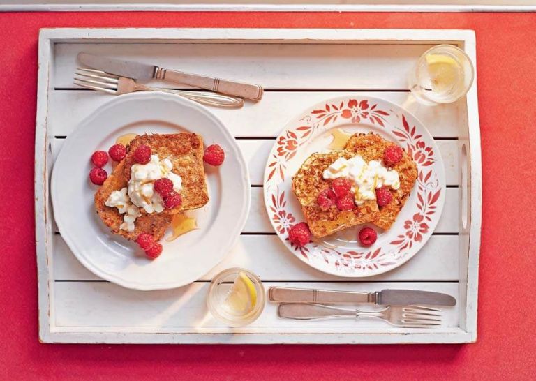 pirine snite s pomarancno skuto in malinami