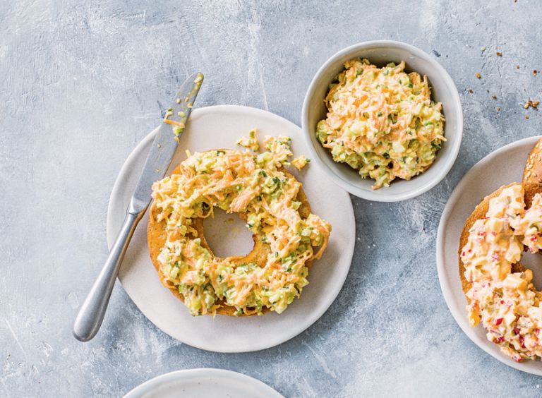 jajčni namaz bagel