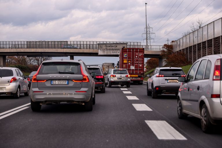 kolona, gneča, avtocesta